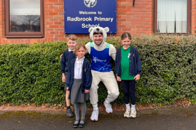 Morris the Polar Bear inspires children at Radbrook Primary School